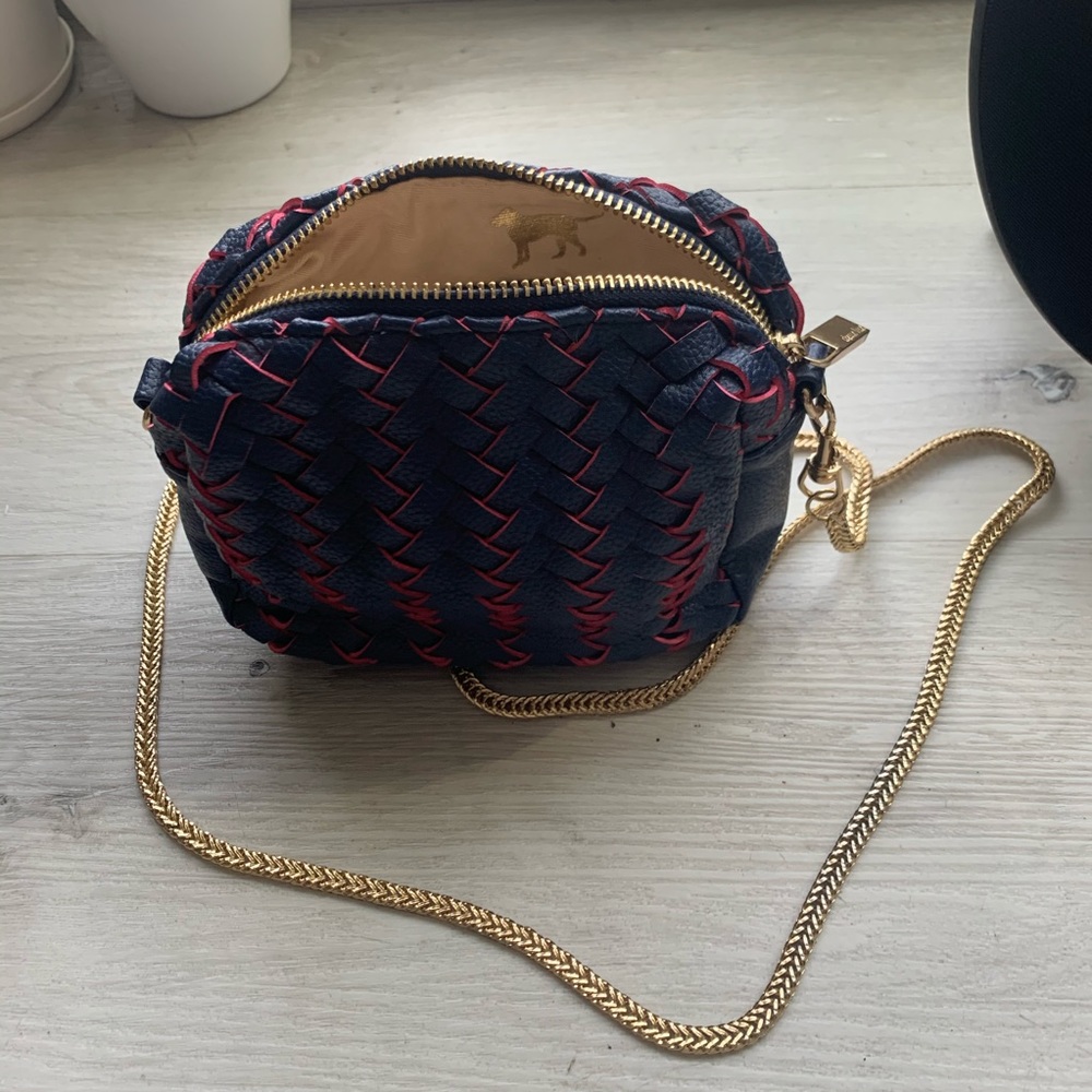 Deux Lux mini woven crossbody bag